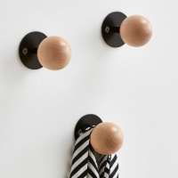 Комплект из 3 вешалок-крючков настенных Agama единый размер черный LA REDOUTE INTERIEURS  фото, kupilegko.ru